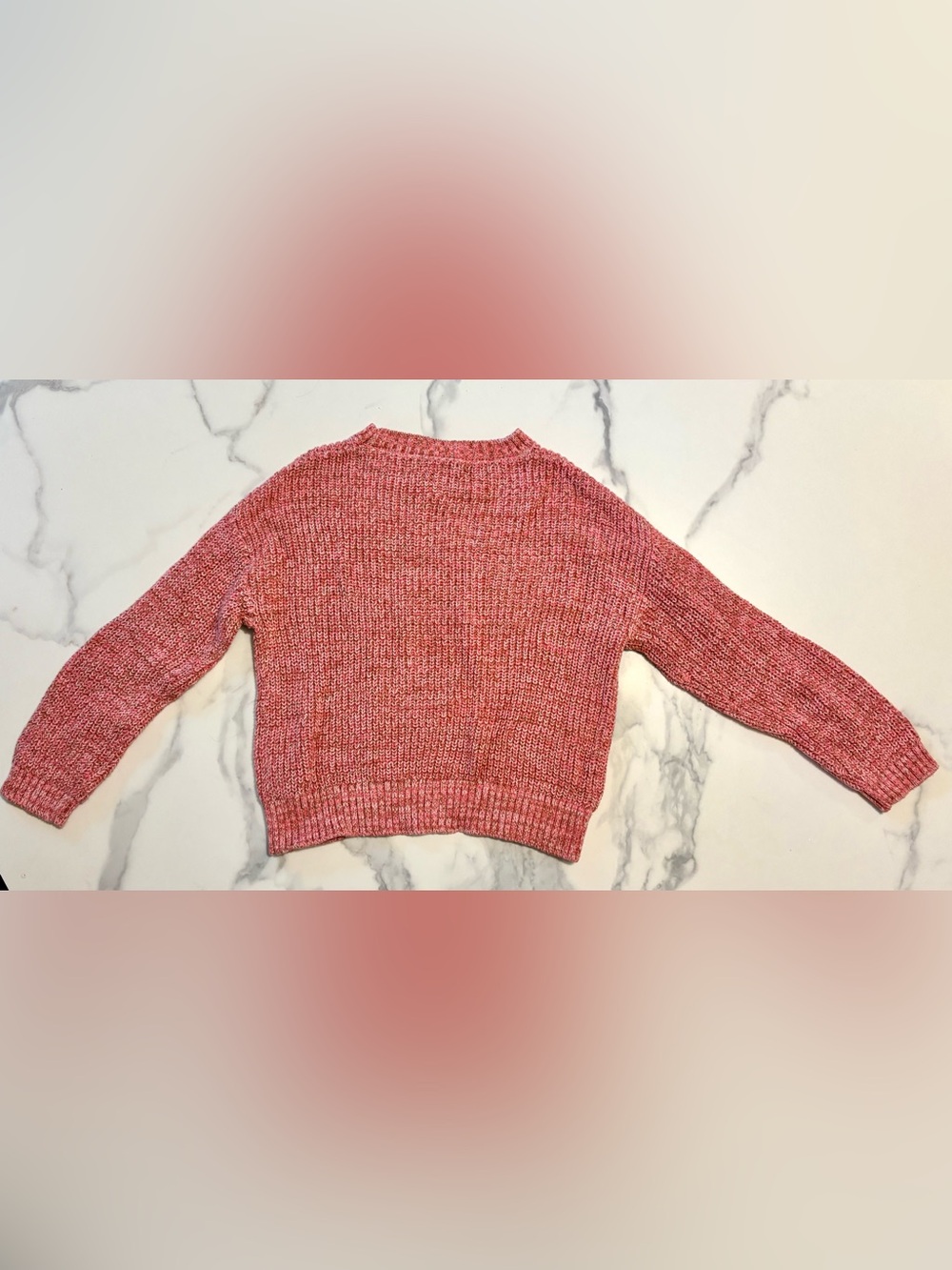 Seed Heritage Kids Rose Marled Crewneck Sweater - Picture 4 of 7